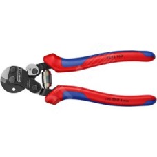 Тросорез компактный резка - кабель 6мм особо прочный проволочный трос (1960 Н/мм) 4мм с пружиной L=160мм двухкомпонентные рукоятки блистер цвет черный