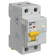 Устройство защиты от дугового пробоя с автоматическим выключателем 1P+N B 16А