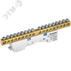 TEKFOR Шина N ноль неизолированная на универсальном держателе 6х9-18-С IEK