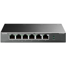 Коммутатор/ 4-port 10/100 Mbit / s unmanaged PoE + switch with 2 10/100 Mbit/s Uplink ports, metal case, desktop installation, 4 802.3 af/at PoE+ ports, 2 10/100 Mbit/s Uplink ports