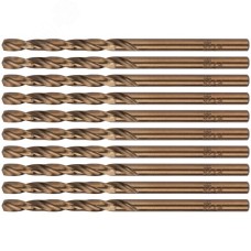 Сверла по металлу HSS с добавкой кобальта 5% Профи 3.5 мм (10 шт)