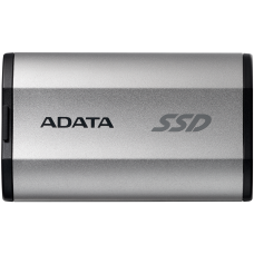 Твердотельный накопитель/ ADATA External SSD SD810, 2000GB, Type-C, USB 3.2 Gen2х2, up to R/W 2000/2000 MB/s, 72.7x44x12.2mm, Silver (5 лет)