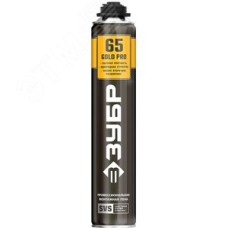 Пена монтажная мелкопористая с увелич. выходом, пистолетная, всесезонная, 850мл, SVS, GOLD PRO 65
