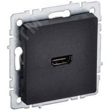 BRITE Розетка HDMI РHDMI-0-БрЧ черный