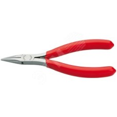 Плоскогубцы захватные для электроники плоскокруглые губки L-115 мм обливные рукоятки