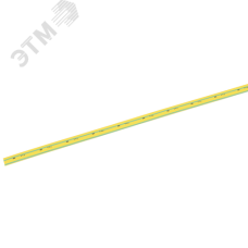 Трубка термоусаживаемая ТТУ 1/0.5 желто-зеленая (1м)