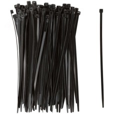 Хомуты нейлоновые для проводов, черные 100 шт.,  4,8х200 мм