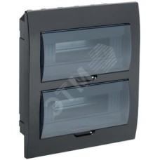 Корпус модульный пл. встр. ЩРВ-П-24 черный IP41