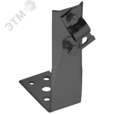 Держатель проводника круглого 6-10 мм винтовой угловой h 80 мм оцинкованная сталь TD