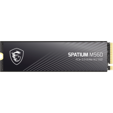MSI SSD SPATIUM M560, 2000GB, M.2(22x80mm), NVMe, PCIe 5.0 x4, 3D TLC, R/W 10300/8700, IOPs 1 300 000/1 400 000,TBW 1200, DWPD 0.66 (5 лет)