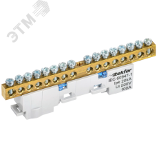 TEKFOR Шина N ноль неизолированная на универсальном держателе 6х9-16-С IEK