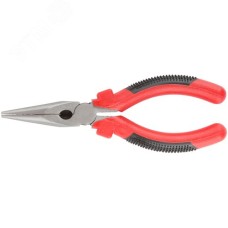 Тонконосы ''Стандарт'', красно-черные пластиковые ручки, полированная сталь 165 мм