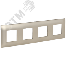 SKANDY Рамка 4-местная SK-F04Sh шампань IEK