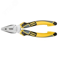 Плоскогубцы комбинированные ""Смарт"", трехцветные прорезиненные ручки, никелевое покрытие 160 мм