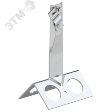 Держатель проводника круглого 6-10 мм винтовой для конька широкого h 100 мм нержавеющая сталь