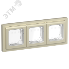FLITE Рамка 3-местная IP55 Рпро-3-55-ФлШ шампань IEK