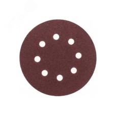 Диск абразивный на ворсовой основе, на липучке, перфорированный, P40, 125мм, 10 шт.