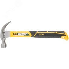 Молоток-гвоздодер, фиброглассовая усиленная ручка, Профи 28 мм, 450 гр.