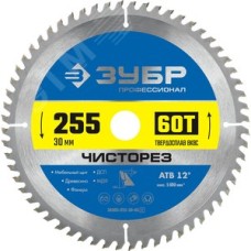 Диск пильный по дереву Чисторез 255X30мм 60Т