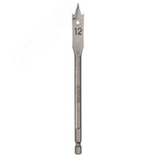 Сверло перовое по дереву 12х152 мм (шестигранный хвостовик)