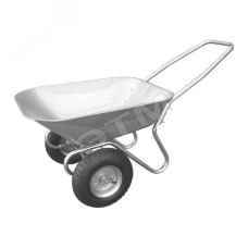 Тачка садовая двухколесная, 65 л, грузоподъемность 110 кг