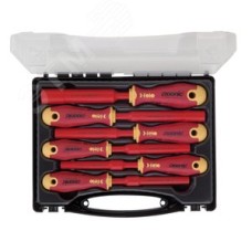 Набор отверток диэлектрических M-TECH Ergonic в кейсе, 6 шт