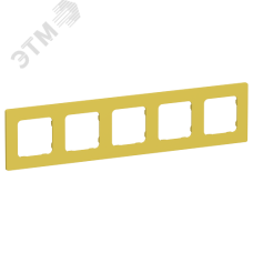 FLITE CLASSIC Рамка 5-местная РУ-5-К-ФлЖК желтый карри IEK