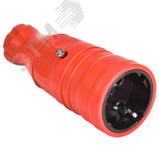 Розетка переносная РБп14-1-0м IP20 красная OMEGA