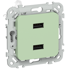 FLITE Розетка USB A+A 3,1А РЮ-2-ФлФ фисташковый IEK