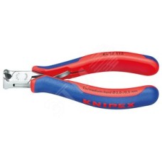 Кусачки торцевые для электроники режущие кромки без фаски с пружиной резка - мягкая проволока 14мм проволока средней твердости 08мм L=115мм зеркальная полировка двукомпонентные рукоятки