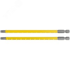 Биты кованые, сталь S2, односторонние  150 мм Т30, Профи 2 шт., блистер