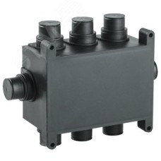 Коробка распаячная 118х76х60мм для монолит. стр. черная