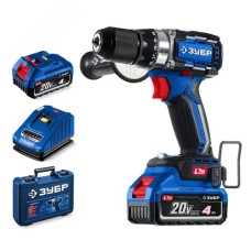 Дрель-шуруповерт, бесщеточная 20 В, 70 Н·м, 2 АКБ LMS 4 А·ч, кейс, ПРОФЕССИОНАЛ