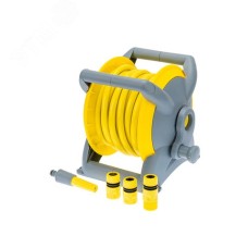 Катушка со шлангом 1/2 15м, 3 коннектора, 1 расп