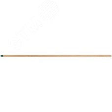 Черенок для метел деревянный с пластиковой резьбой 1200 мм