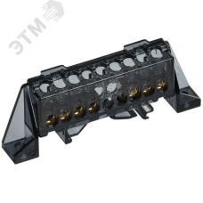 TEKFOR Шина N ноль в комбинированном DIN-изоляторе Стойка 6х9-(3+4)-Ч IEK