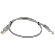 Патчкорд/ Патчкорд литой "Telecom" UTP кат.5е 0,5м серый