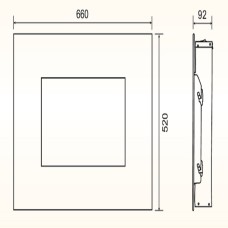 Комплект для настен.монтажа для электрокаминов Electrolux EFP/W-1250RC, EFP/W-1200RRC