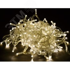 Гирлянда нить 20 м 200 светодиодов теплый белый свет IP44 прозрачный шнур 3 м 230 В контроллер 8 сцен LIGHTING