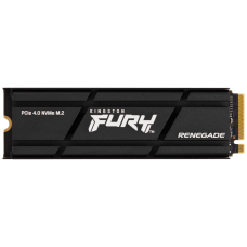 Твердотельный накопитель/ Kingston SSD Fury Renegade, 1000GB, M.2(22x80mm), NVMe, PCIe 4.0 x4, 3D TLC, R/W 7300/6000MB/s, IOPs 900 000/1 000 000, DRAM buffer 1024MB, TBW 1000, DWPD 0.55, with Heat Spreader (60 мес)