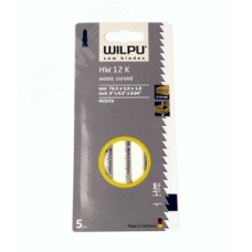 Пилка для лобзика HW 12 K х5шт/уп для мягкого дерева до 15мм, изоляц.материала (криволин.рез)