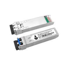 Оптический SFP Модуль/ Оптический SFP Модуль 10G. Два волокна Single Mode. Скорость: 10 Гбит/c. Тип разъема: 2LC. Оптический бюджет: 15дБ. Расстояние передачи - до 20км. Рабочая длина волны,нм - Tx:1310/Rx:1310. Поддержка DDM. Размеры (ШхВхГ): 13,7x8,5x55