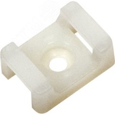 Площадка ПМ 22х16х5мм под винт белая (100шт)