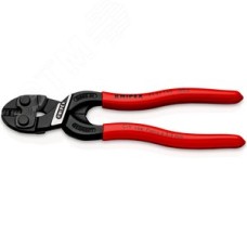 Болторез компактный COBOLT с выемкой на кромках для реза толстой проволоки L-160 мм рез: мягкая проволока d 53 мм проволока средней твёрдости d 48 мм твёрдая проволока d 36 мм рояльная струна (HRC 59) d 33 мм чёрный обливные рукоятки