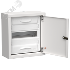 TITAN 5 Корпус металлический ЩРн-12 (1х12) 335х310х140мм IP31 белый (одна дверь) IEK