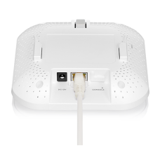 Точка доступа/ Точка доступа Zyxel NebulaFlex NWA90AX PRO, WiFi 6, 802.11a/b/g/n/ac/ax (2,4 и 5 ГГц), MU-MIMO, антенны 3x3, до 575+2400 Мбит/с, 1xLAN 2.5GE, PoE, защита от 4G/5G, БП в комплекте