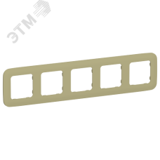 FLITE ARTISTIC Рамка 5-местная РУ-5-А-ФлО оливковый IEK