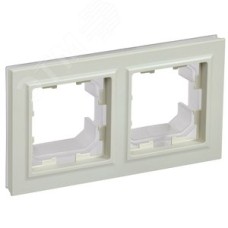 BRITE Рамка 2 поста IP44 РУ-2-БрКр-44 бежевый