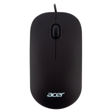 Мышь компьютерная/ Проводная мышь ACER OMW122 оптическая (1200dpi) soft-touch (3but) black