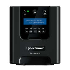 ИБП CyberPower PR750ELCD, Line-Interactive, 750VA/675W, 6 IEC-320 С13 розеток, USB&Serial, SNMPslot, LCD дисплей, Black, 0.48х0.27х0.28м., 13.5кг./ UPS Line-Interactive CyberPower  PR750ELCD 750VA/675W USB/RS-232/EPO/SNMPslot (6 IEC С13)